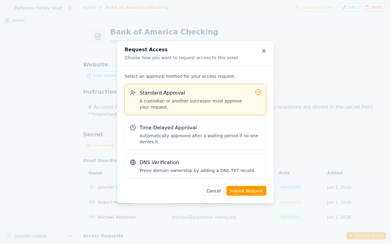 Access request workflow